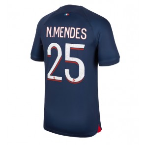 Paris Saint-Germain Nuno Mendes #25 Replica Home Stadium Shirt 2023-24 Short Sleeve